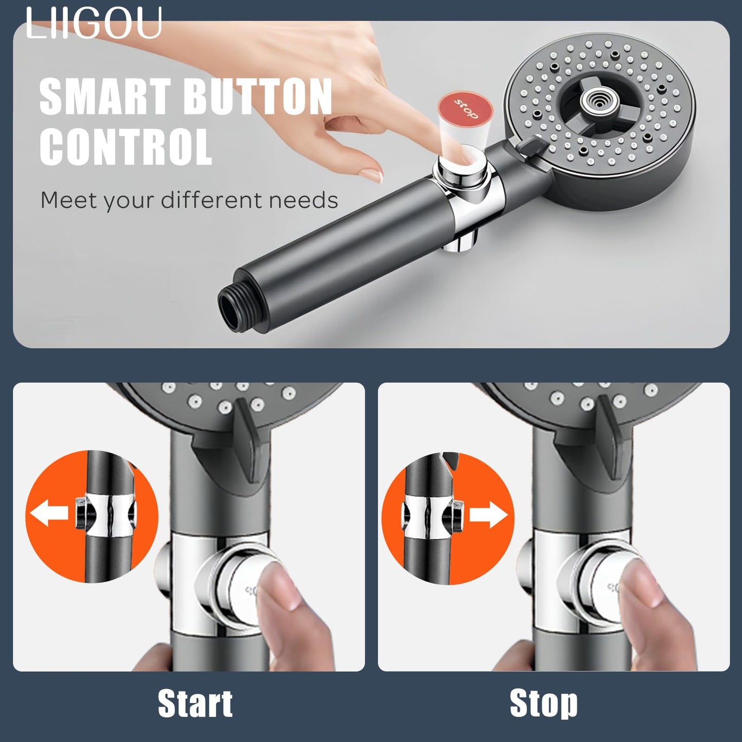 Pommeau de Douche Turbo Compressé