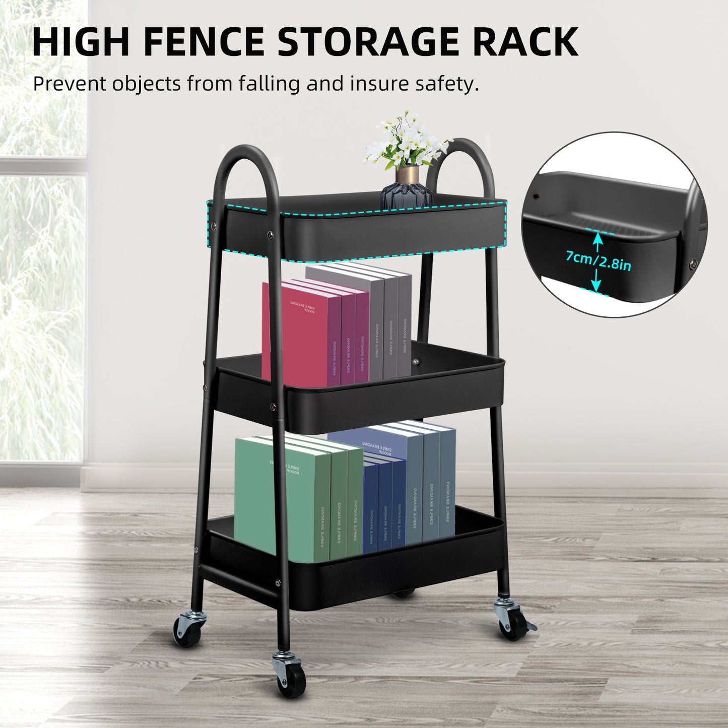 Ce chariot utilitaire à roulettes