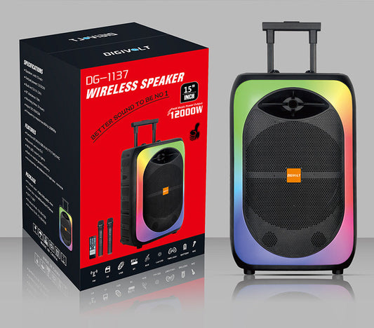 Enceinte Trolley 12 Pouces avec 2 Microphones