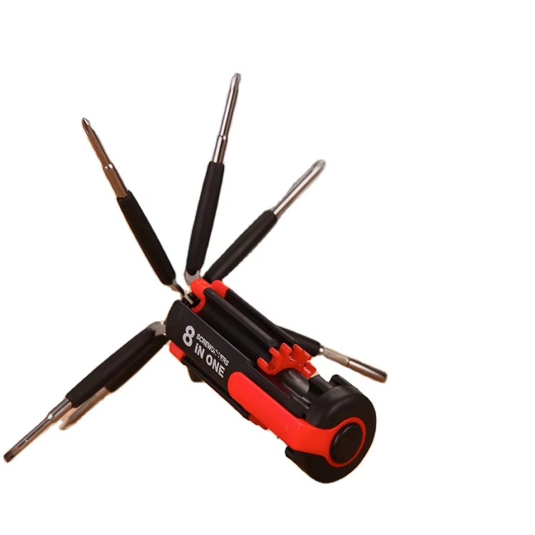 Tournevis 8-en-1 avec Lampe Torche LED