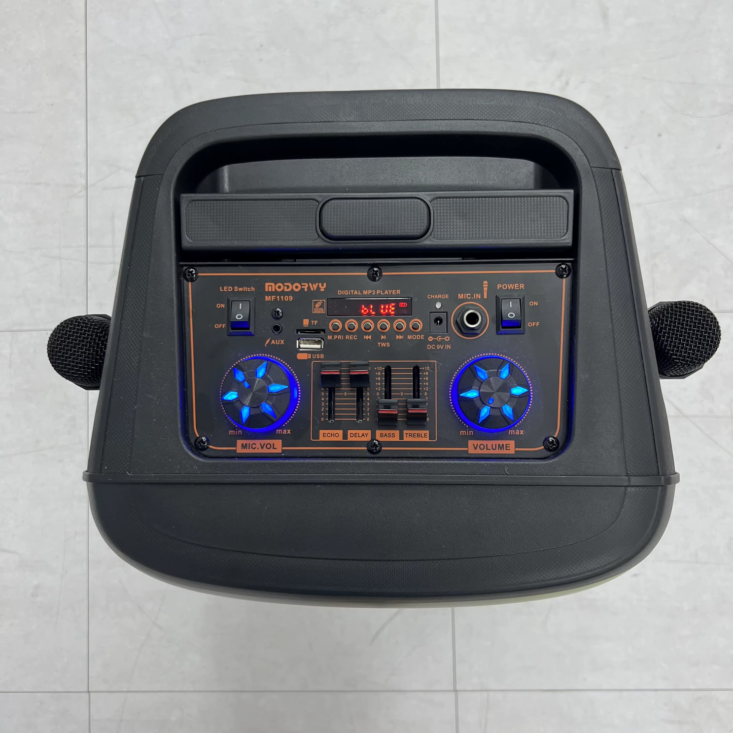 Enceinte Trolley 12 Pouces avec 2 Microphones