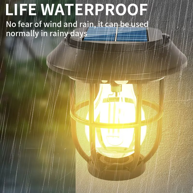 Lampe de Jardin Solaire Étanche avec Capteur