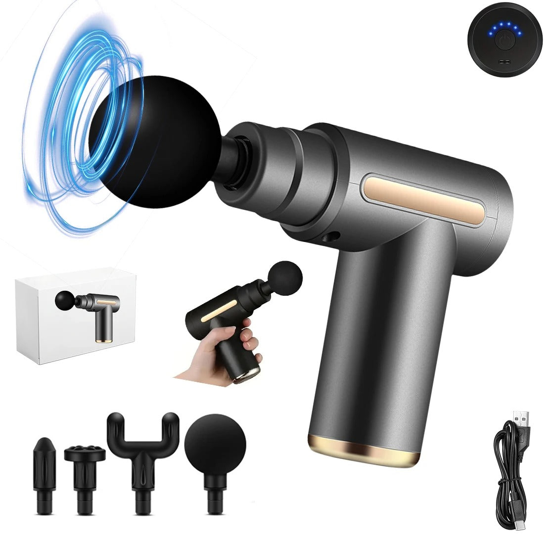 Pistolet de massage portable