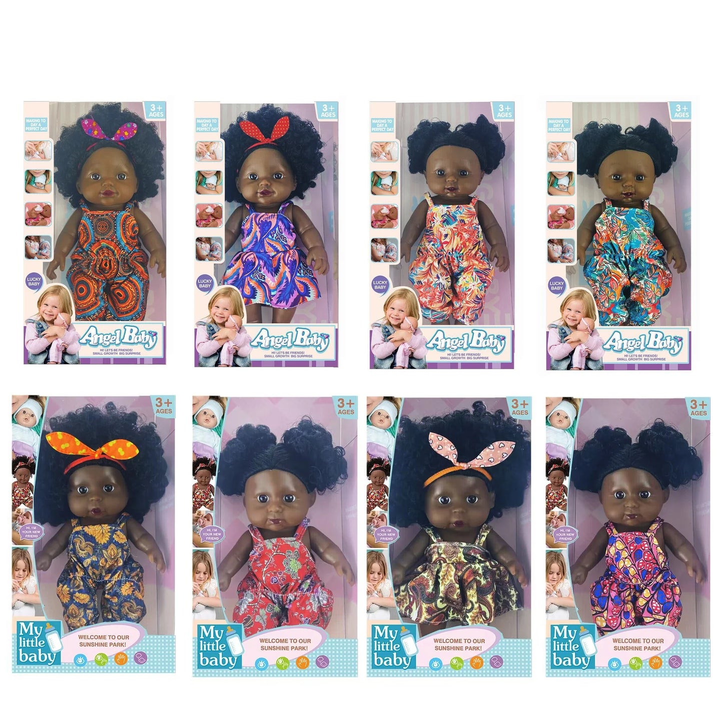 Mini Poupée africaine Angel baby