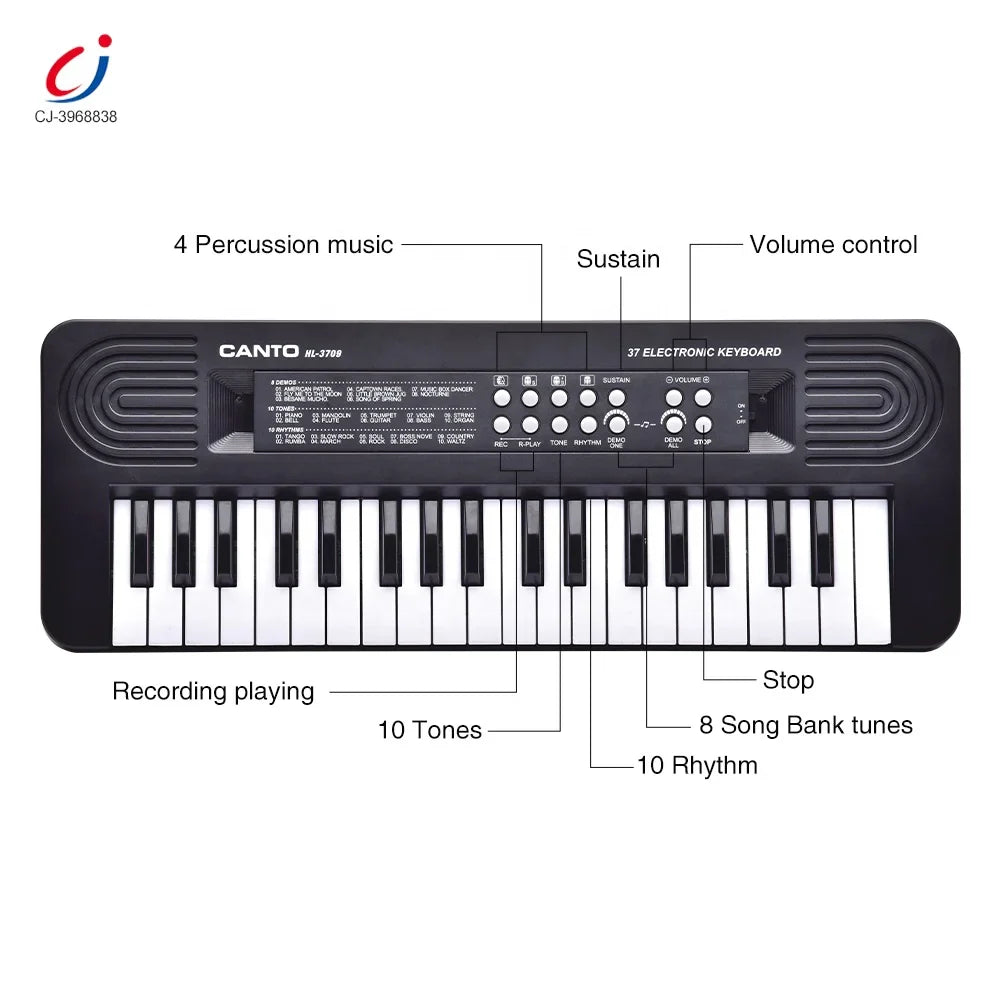 Piano électronique avec 37 touches