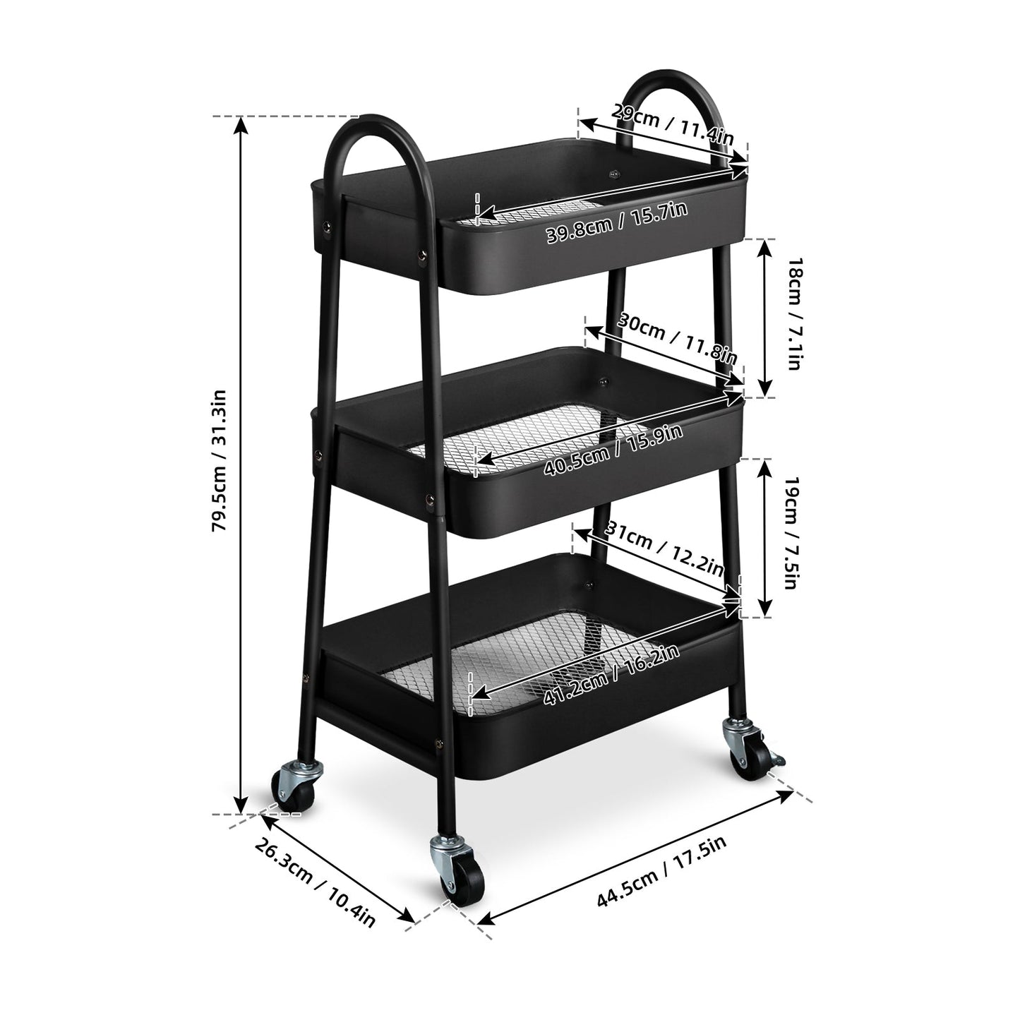 Ce chariot utilitaire à roulettes