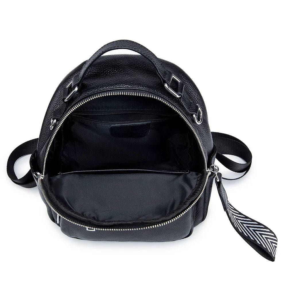 Sac à Dos en SimiliCuir Noir pour Femmes